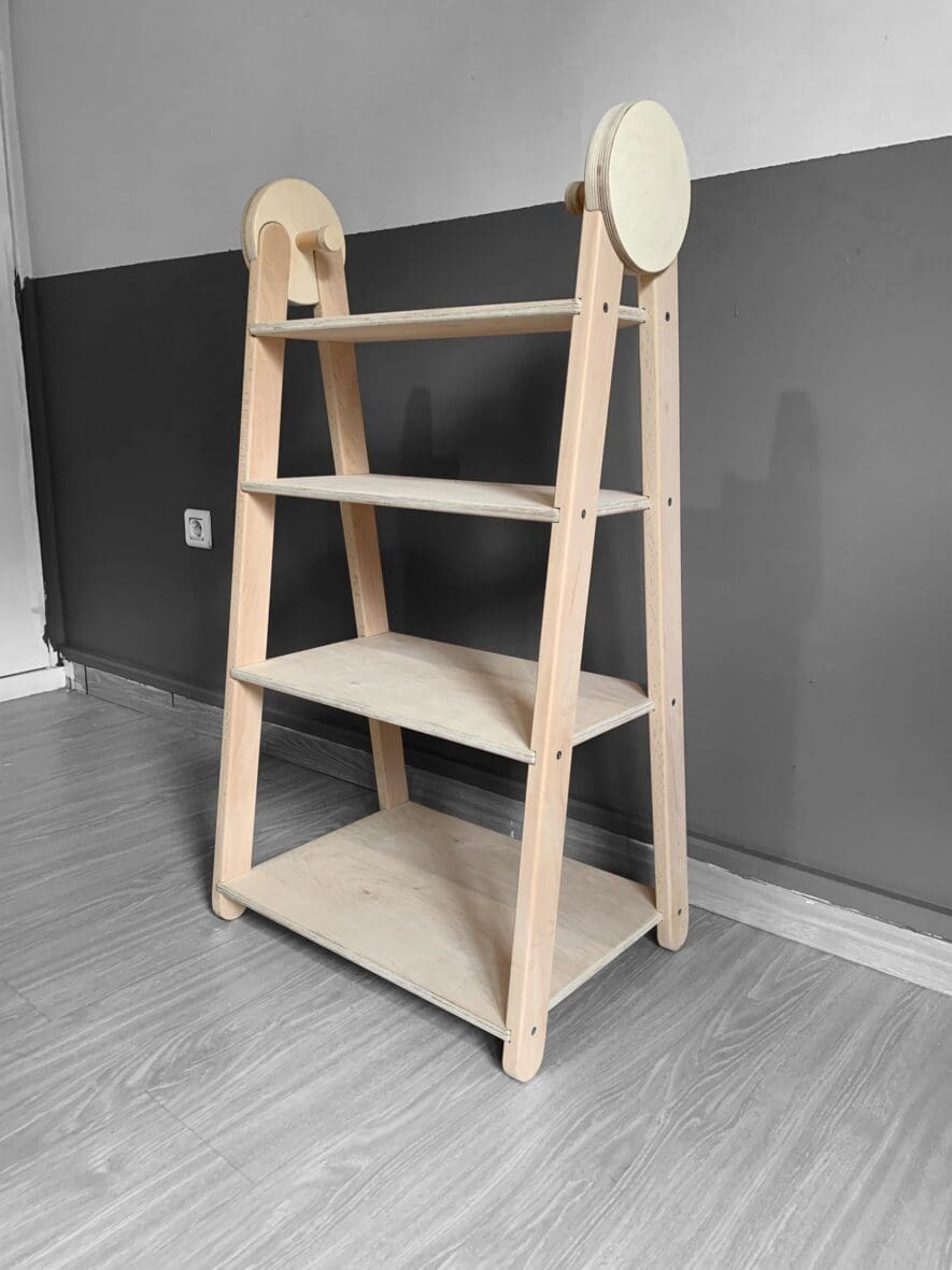 Παιδική γκαρνταρόμπα ντουλάπα με ράφια Woodengoods